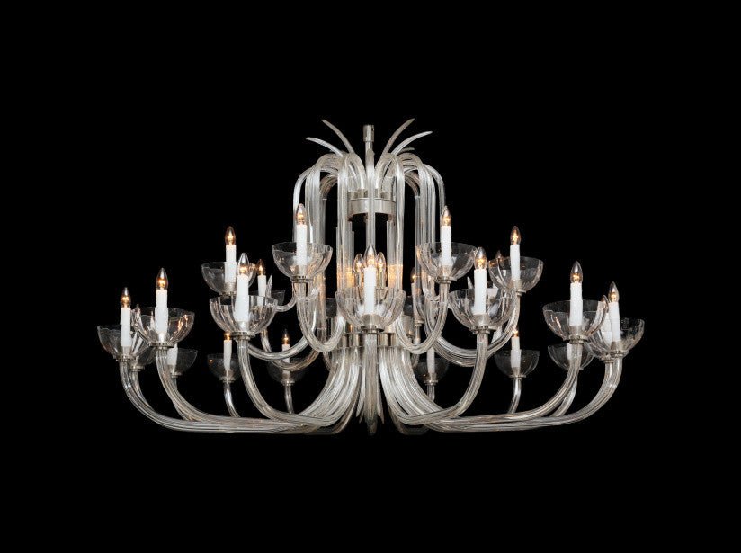 Modern 36 Light Crystal Chandelier - Glass LPS - Luxury Lighting BoutiqueModern Crystal ChandeliersGlass LPS
