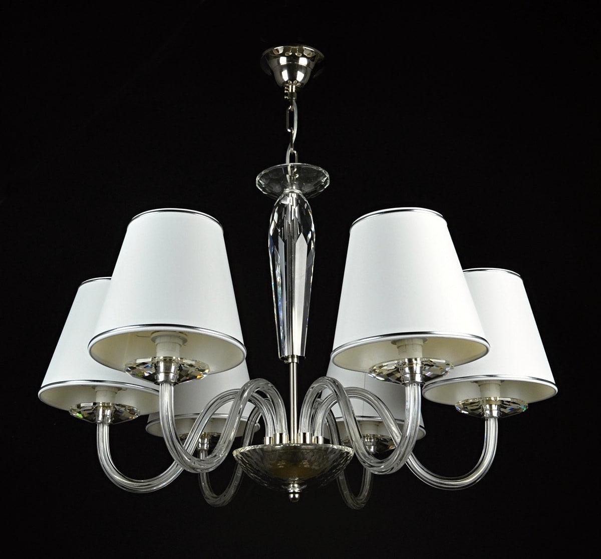 Modern 6 Arm Crystal Chandelier - Wranovsky - Luxury Lighting Boutique