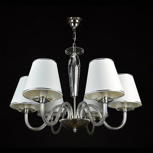 Modern 6 Arm Crystal Chandelier - Wranovsky - Luxury Lighting Boutique