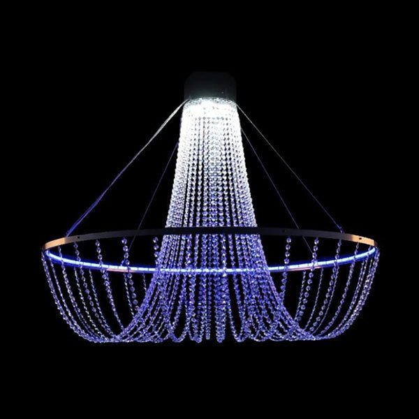 Modern RGB Crystal Basket Chandelier - Glass LPS - Luxury Lighting BoutiqueBasket & Pendant ChandeliersGlass LPS