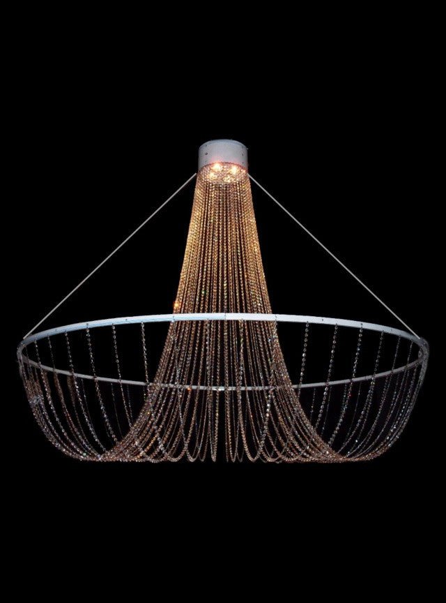 Modern RGB Crystal Basket Chandelier - Glass LPS - Luxury Lighting BoutiqueBasket & Pendant ChandeliersGlass LPS