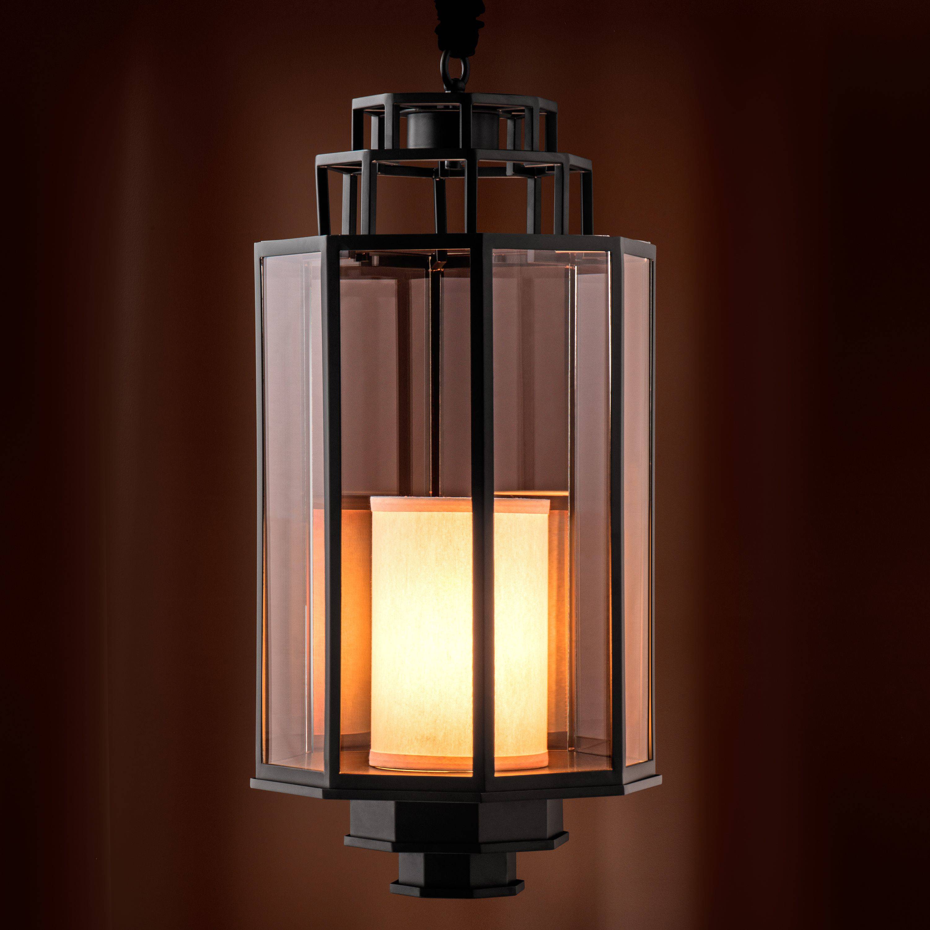 Monticello Lanterns S | M | L - Black - Eichholtz - Luxury Lighting BoutiqueHall LanternEichholtz