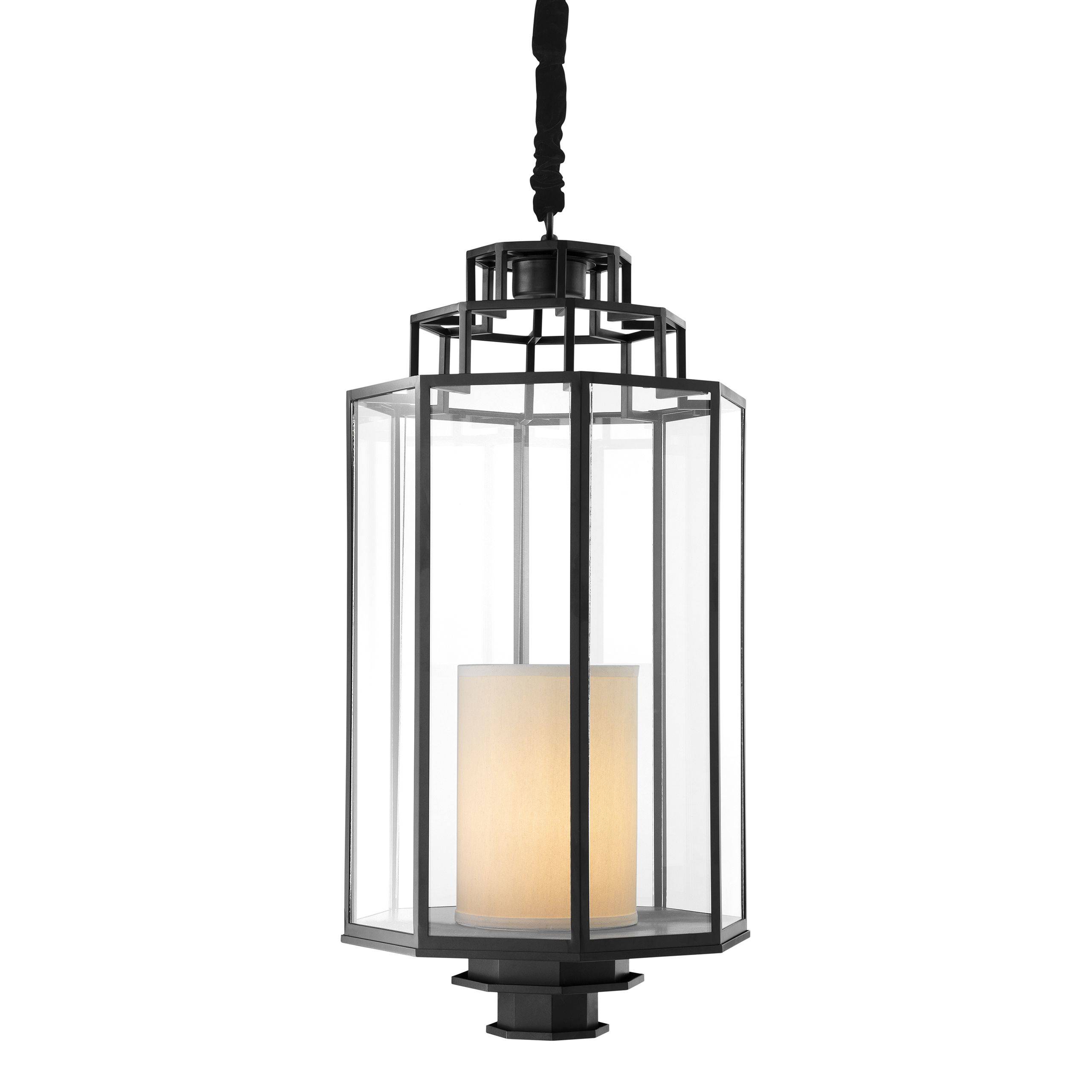 Monticello Lanterns S | M | L - Black - Eichholtz - Luxury Lighting BoutiqueHall LanternEichholtz