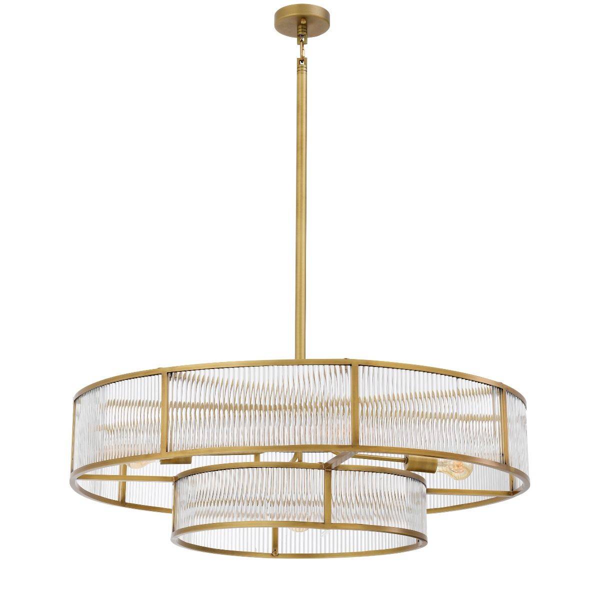 Montparnasse Modern Chandelier - Brass - Eichholtz - Luxury Lighting BoutiqueBrass/Metal ChandeliersEichholtz