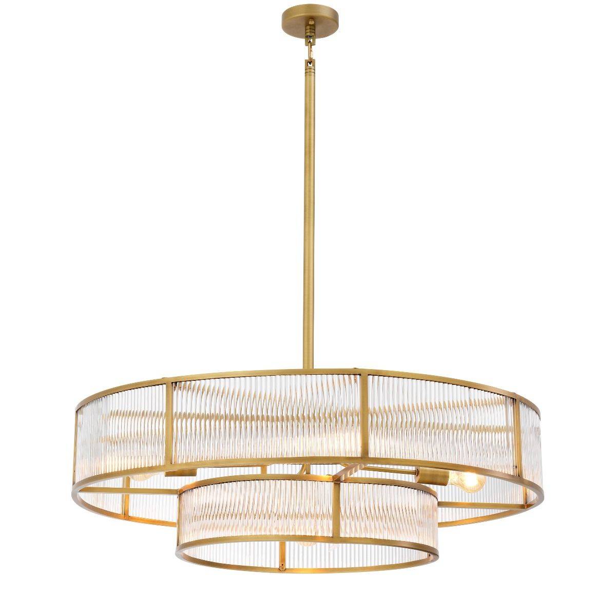 Montparnasse Modern Chandelier - Brass - Eichholtz - Luxury Lighting BoutiqueBrass/Metal ChandeliersEichholtz