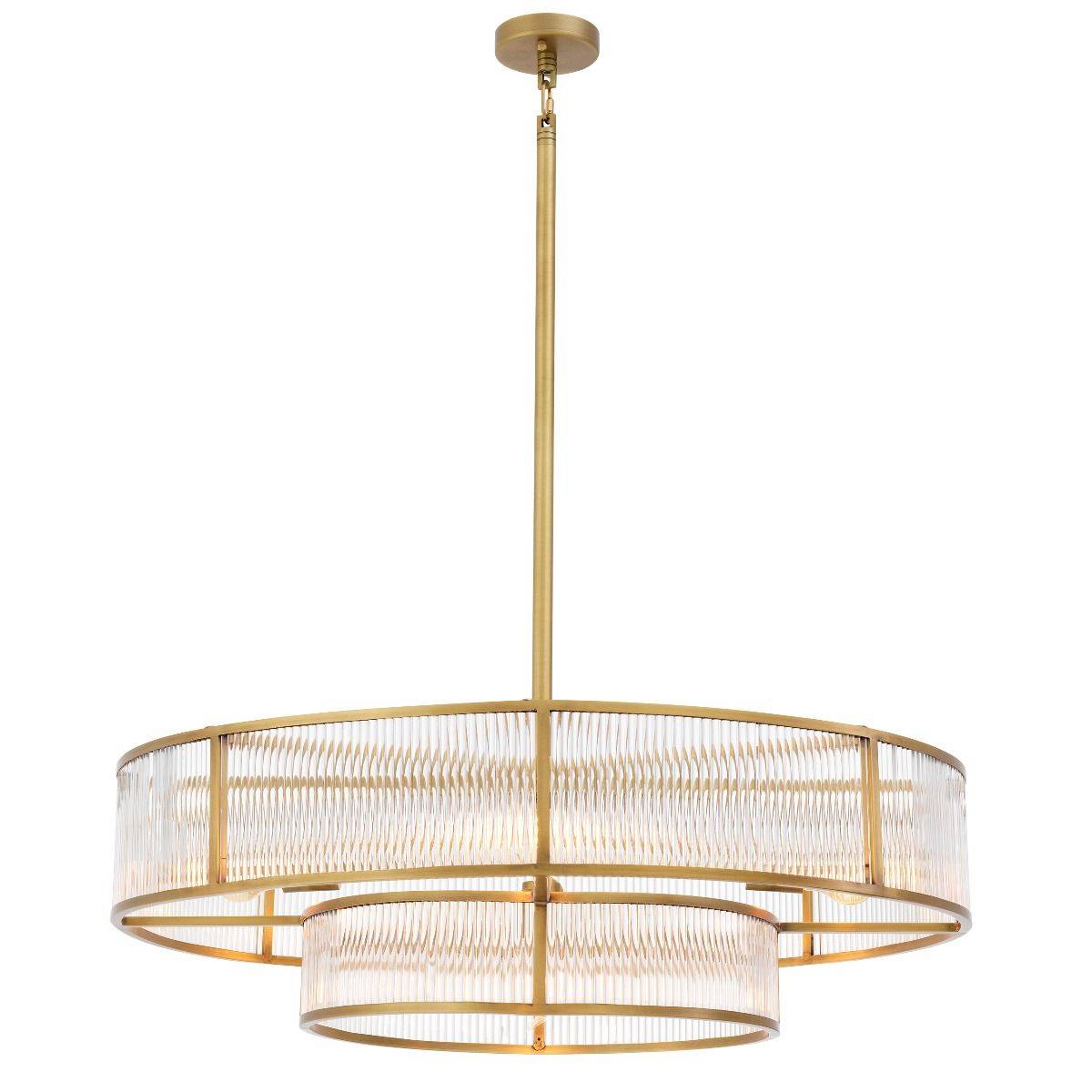 Montparnasse Modern Chandelier - Brass - Eichholtz - Luxury Lighting BoutiqueBrass/Metal ChandeliersEichholtz