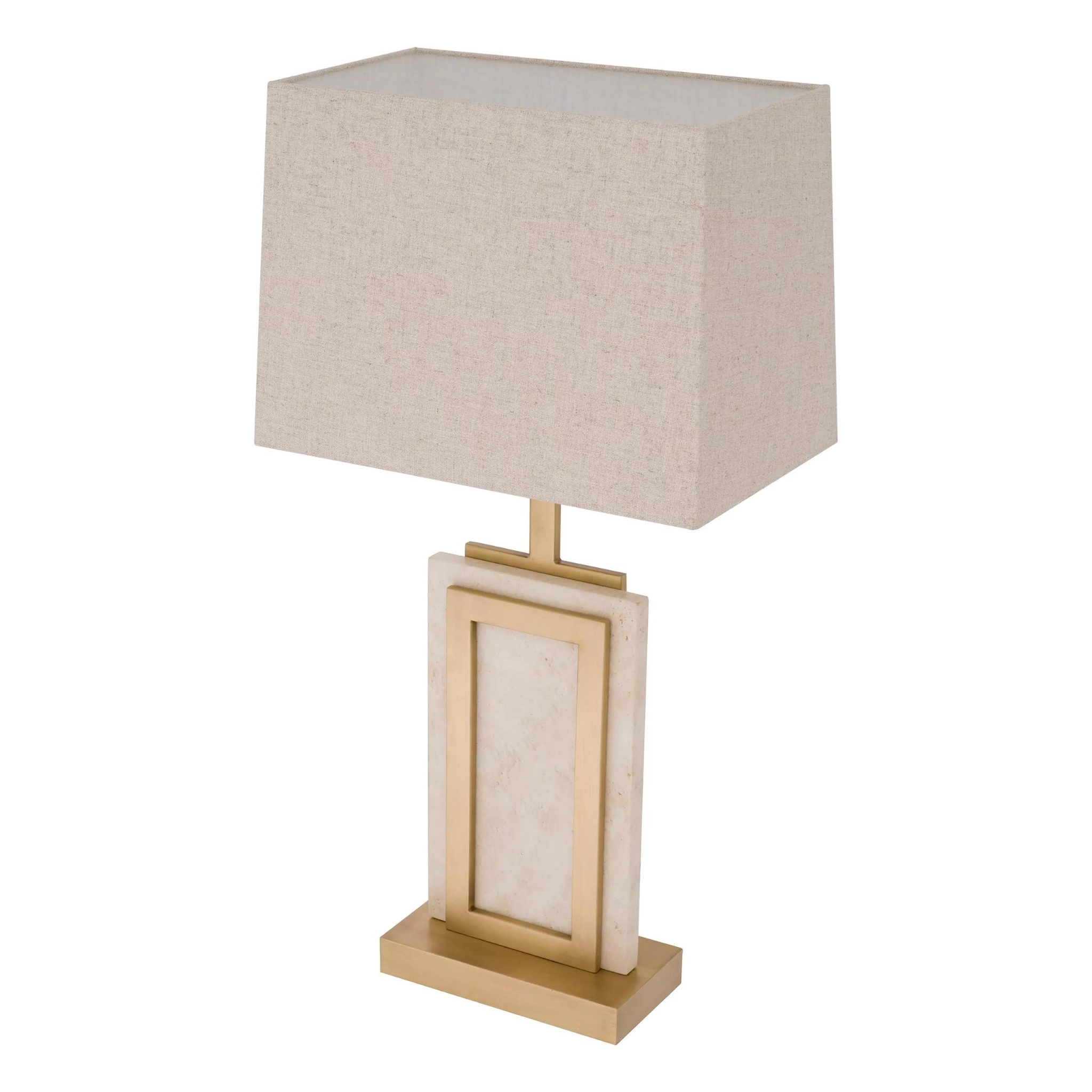 Murray (Alabaster/Antique Brass) Table Lamp - Eichholtz - Luxury Lighting Boutique