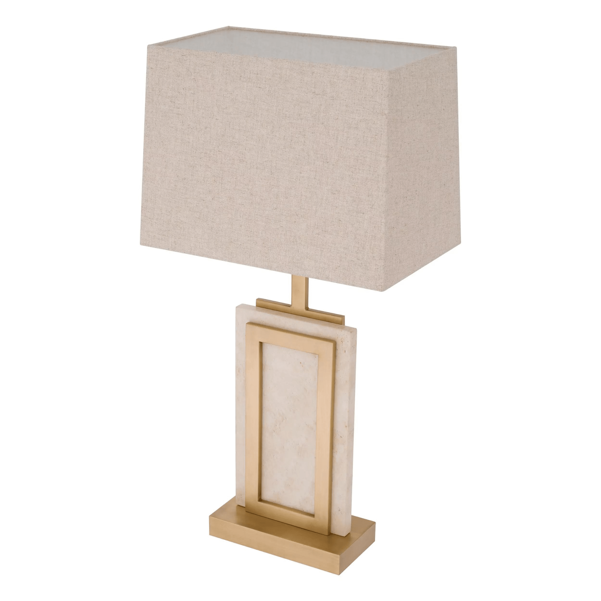 Murray Table Lamp - Alabaster | Travertine - Eichholtz - Luxury Lighting BoutiqueTable LampEichholtz