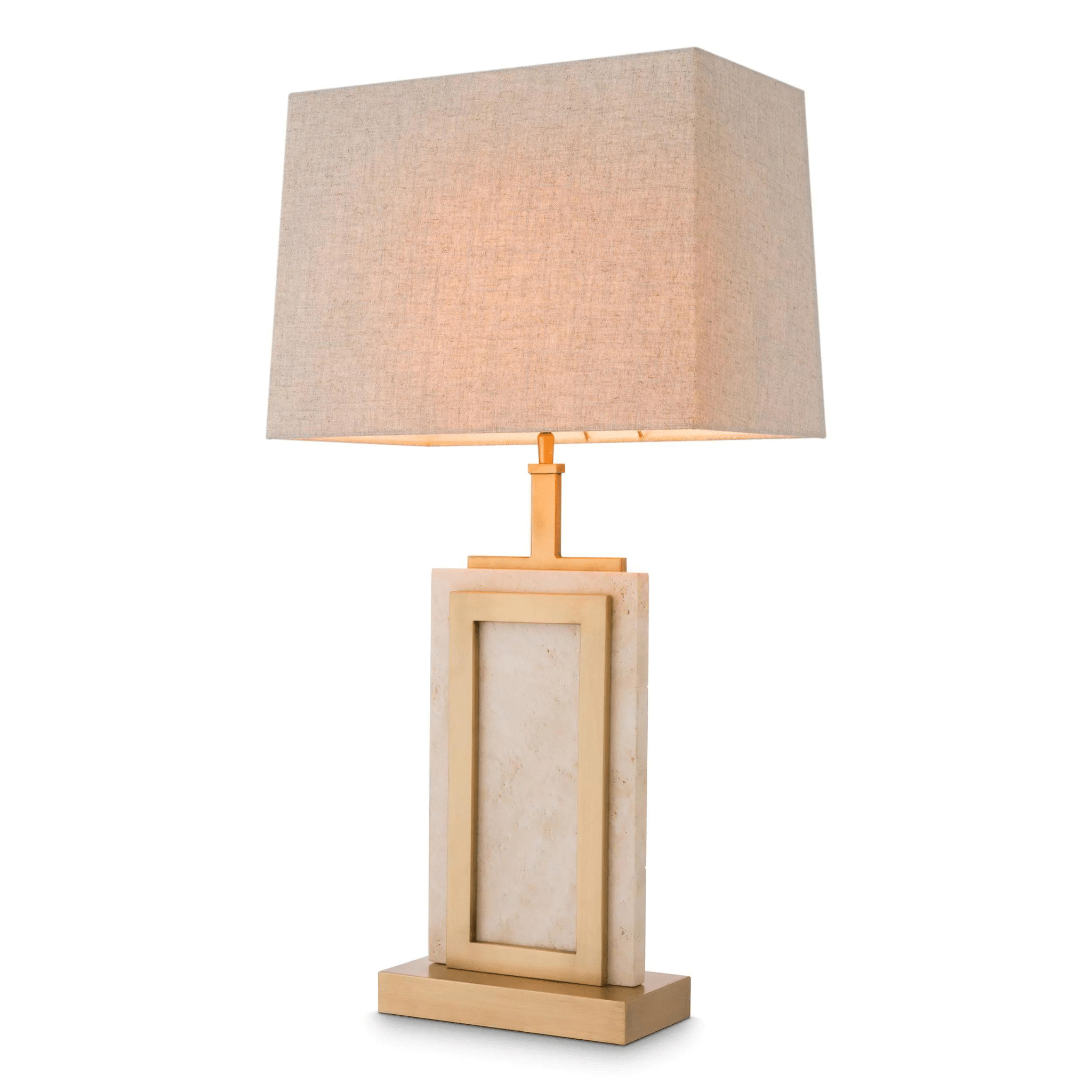 Murray Table Lamp - Alabaster | Travertine - Eichholtz - Luxury Lighting BoutiqueTable LampEichholtz