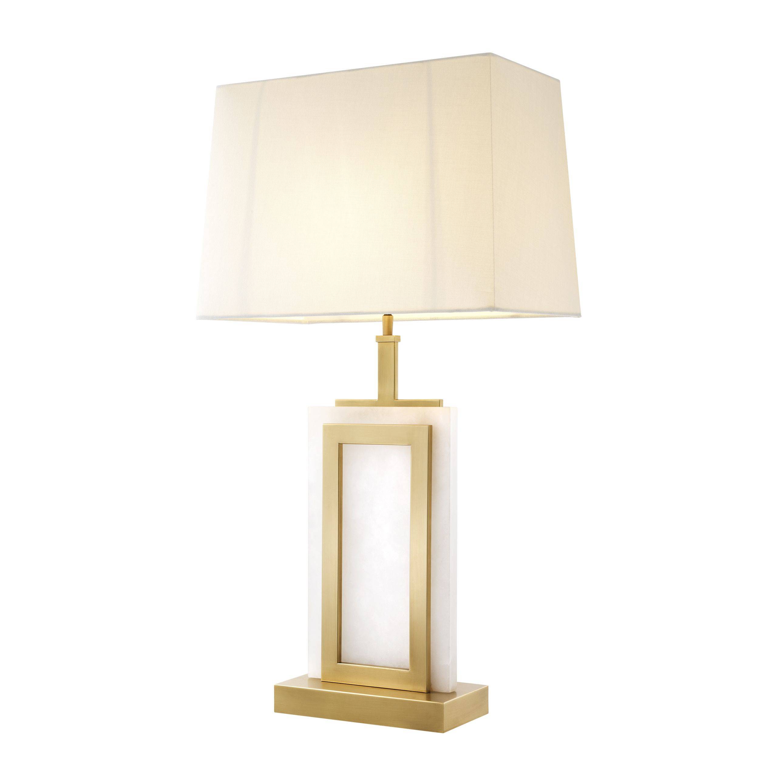 Murray (Alabaster/Antique Brass) Table Lamp - Eichholtz - Luxury Lighting Boutique