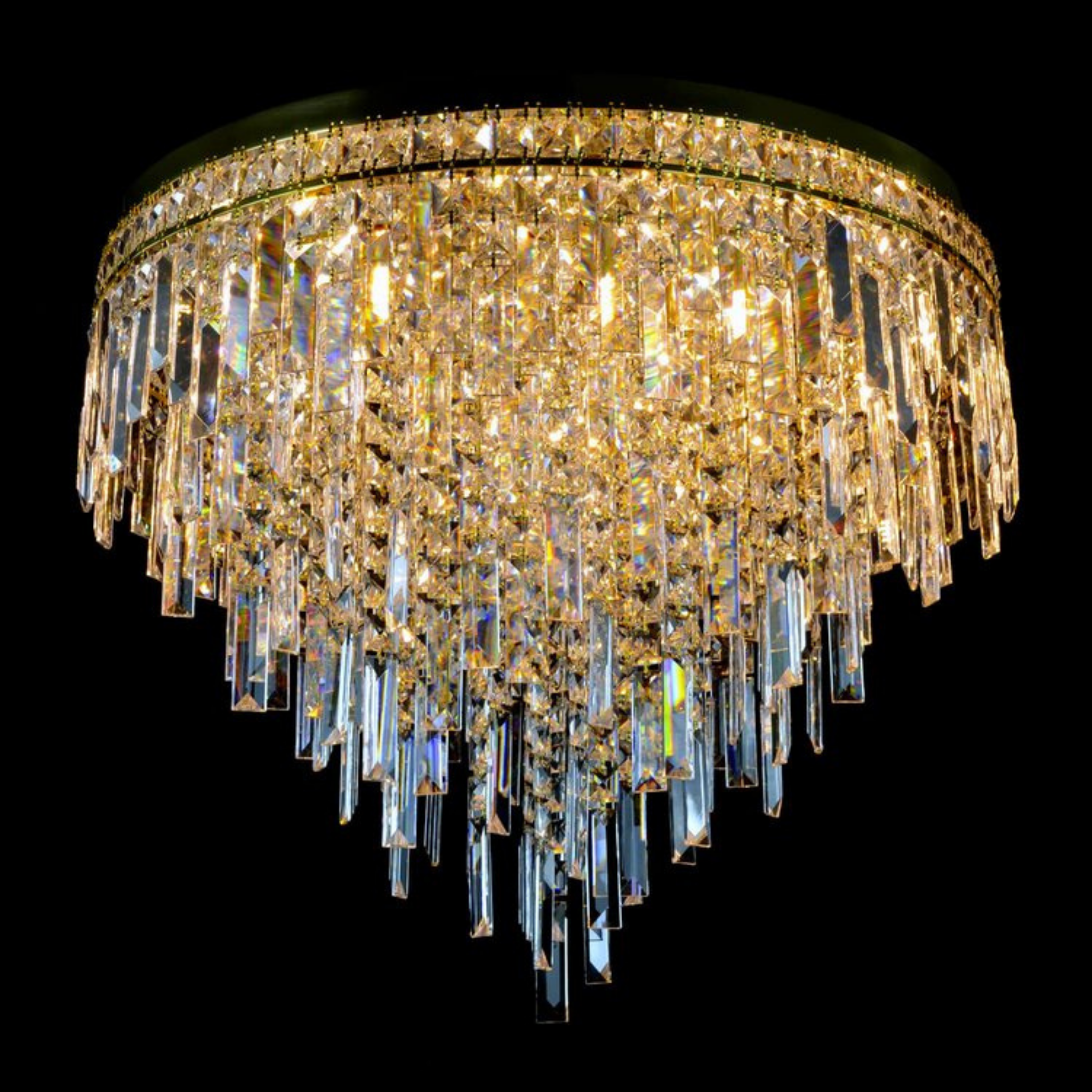 Napoli 16 Modern Crystal Glass Chandelier (Alpha Gold/Silver) - Wranovsky - Luxury Lighting Boutique