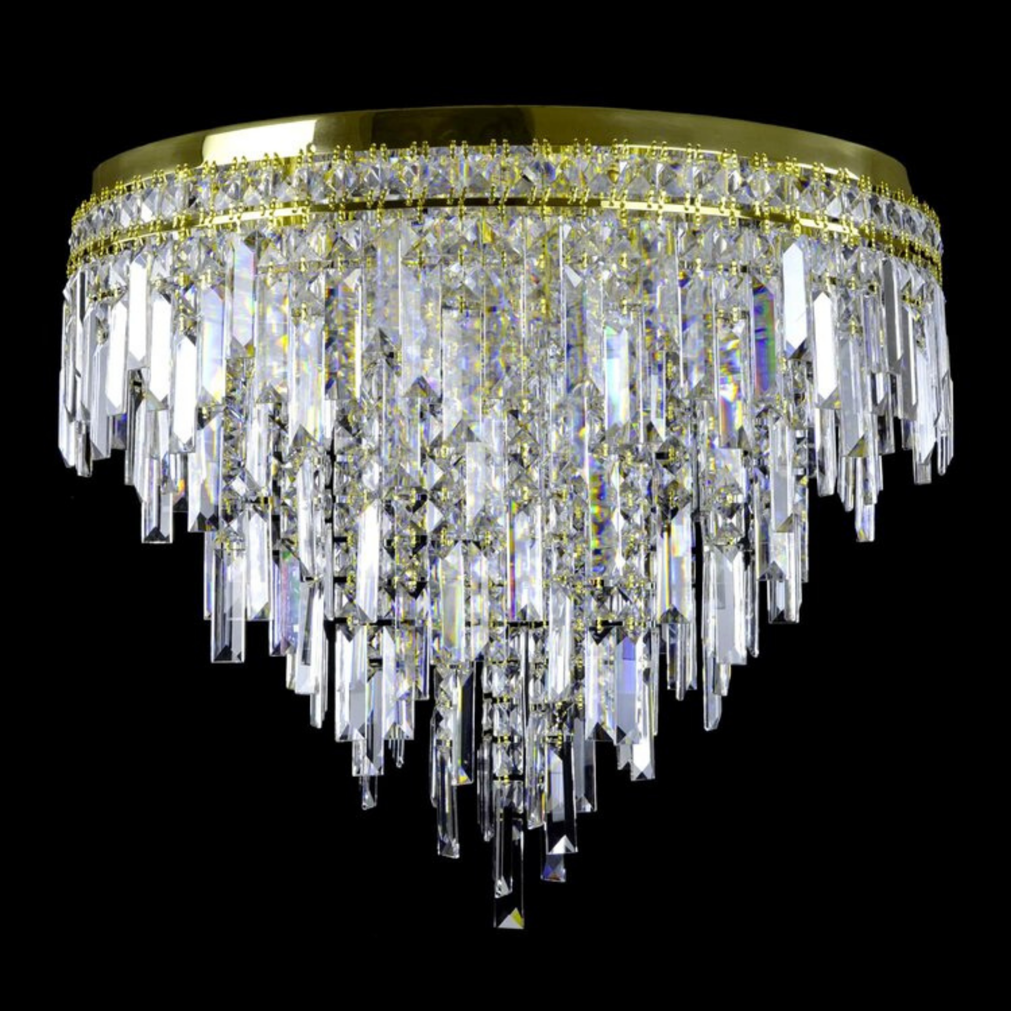 Napoli 16 Modern Crystal Glass Chandelier (Alpha Gold/Silver) - Wranovsky - Luxury Lighting Boutique