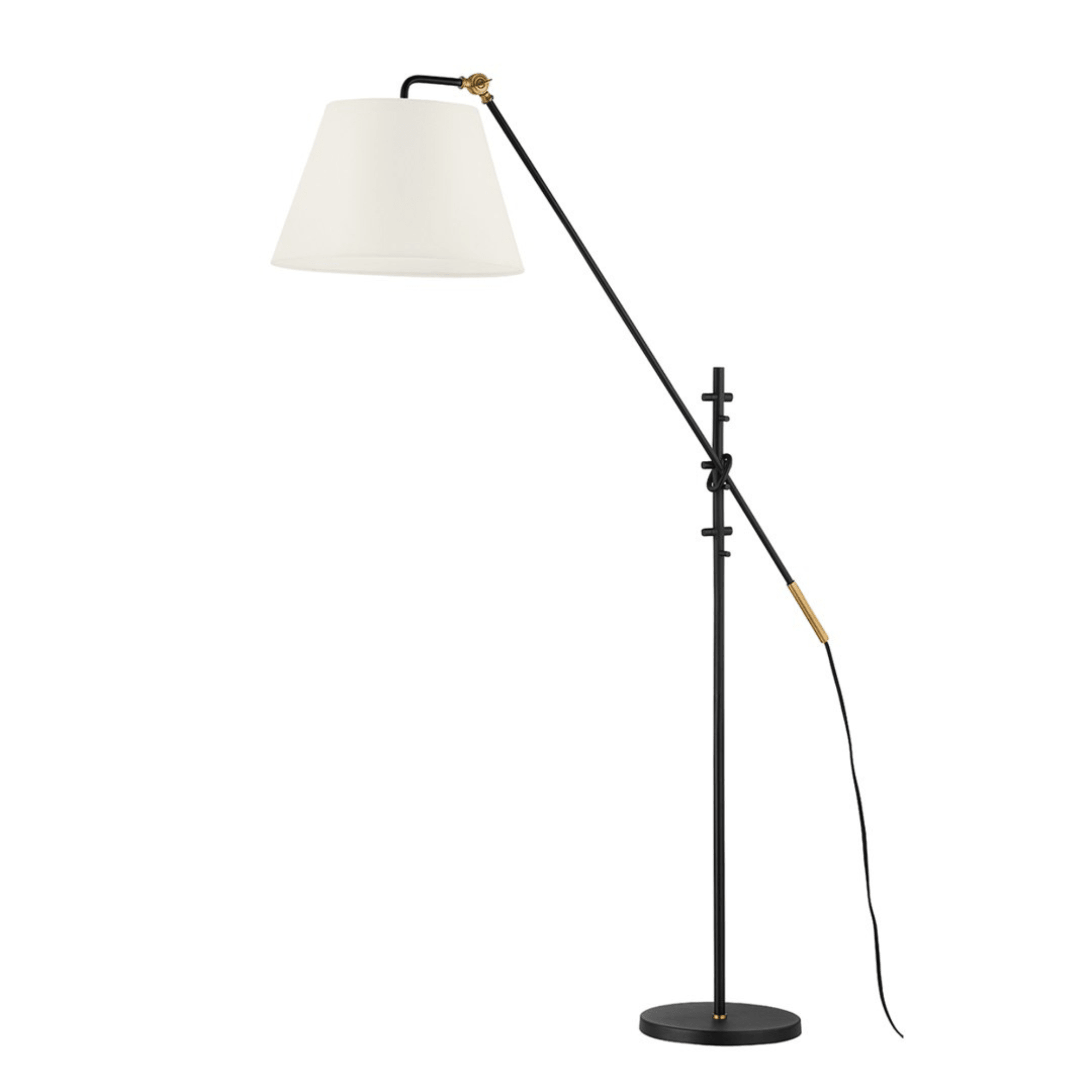 Navin Floor Lamp (PFL2678 - PBR/TBK) - Troy Lighting - Luxury Lighting BoutiqueBrass/Metal ChandeliersTroy Lighting