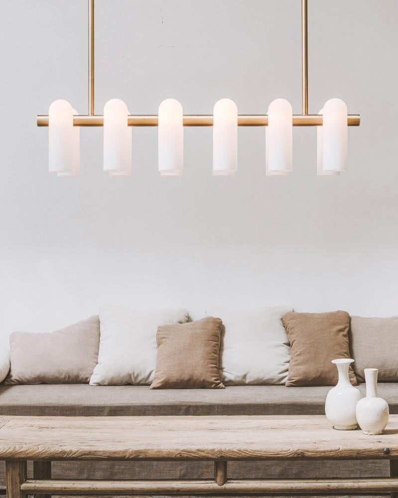 Odyssey Linear Modern Chandelier - Schwung - Luxury Lighting BoutiqueBrass/Metal ChandeliersSchwung