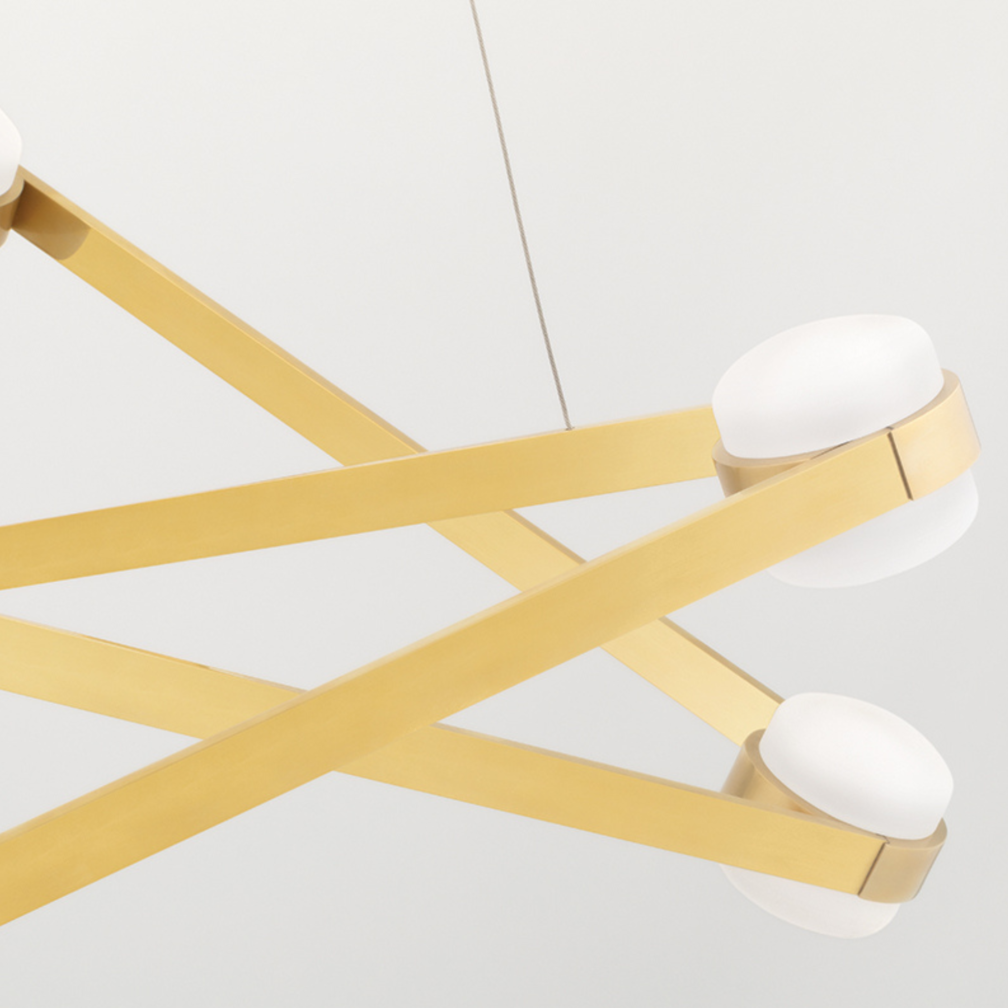Orbit Chandelier (Aged Brass) 2738-AGB-CE - Hudson Valley - Luxury Lighting Boutique