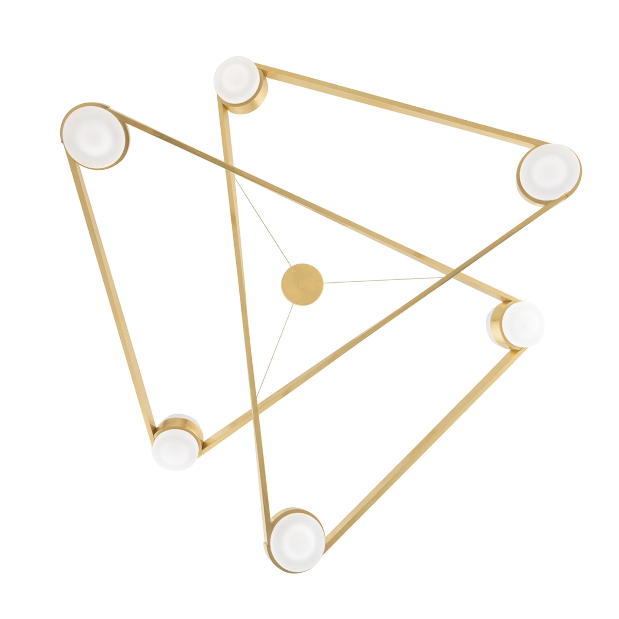 Orbit Chandelier (Aged Brass) 2738-AGB-CE - Hudson Valley - Luxury Lighting Boutique