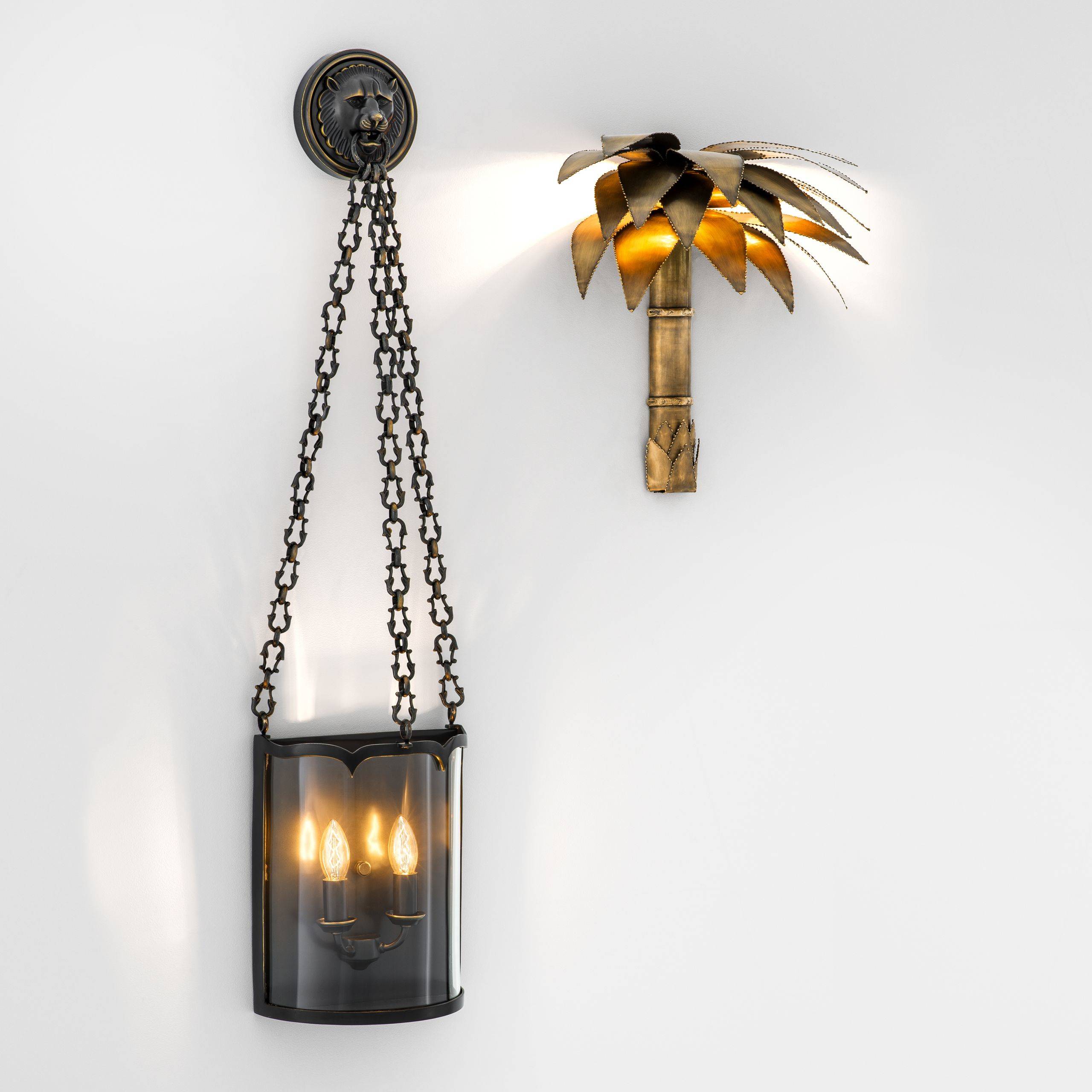 Palm Court Wall Lamp - Brass - Eichholtz - Luxury Lighting BoutiqueWall LightsEichholtz