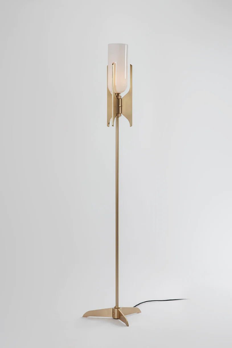 Pennon Floor Lamp - Brushed Brass | Dark Bronze - Bert Frank - Luxury Lighting BoutiqueFloor LampBert Frank