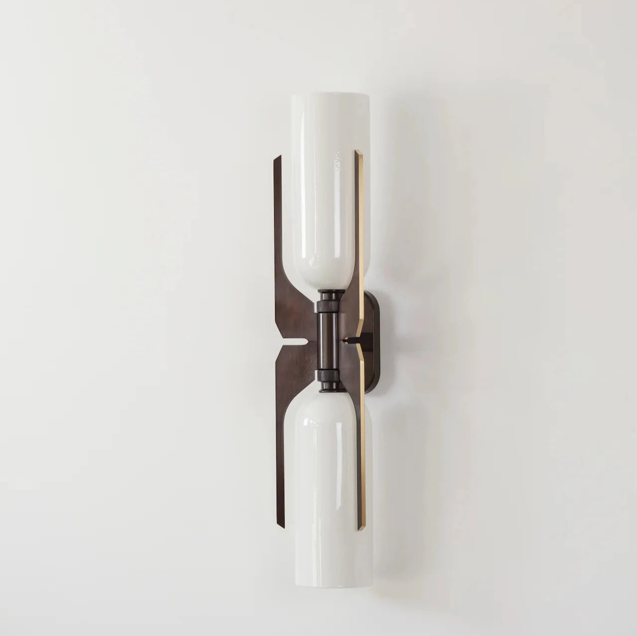 Pennon Wall Light (Brushed Brass/Dark Bronze) - Luxury Lighting Boutique