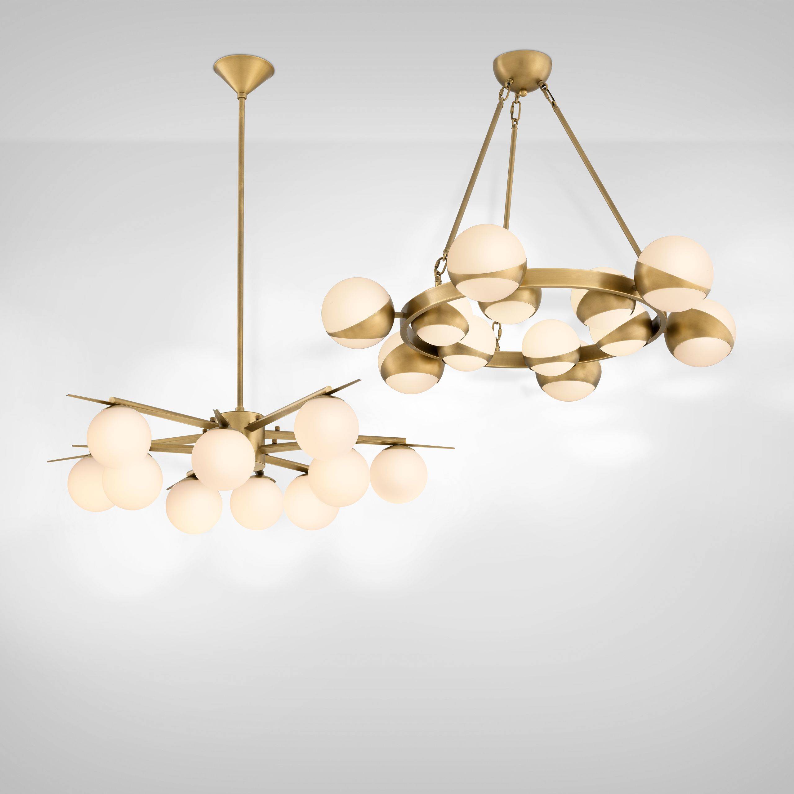 Piazetta Modern Chandelier - Brass - Eichholtz - Luxury Lighting BoutiqueBrass/Metal ChandeliersEichholtz