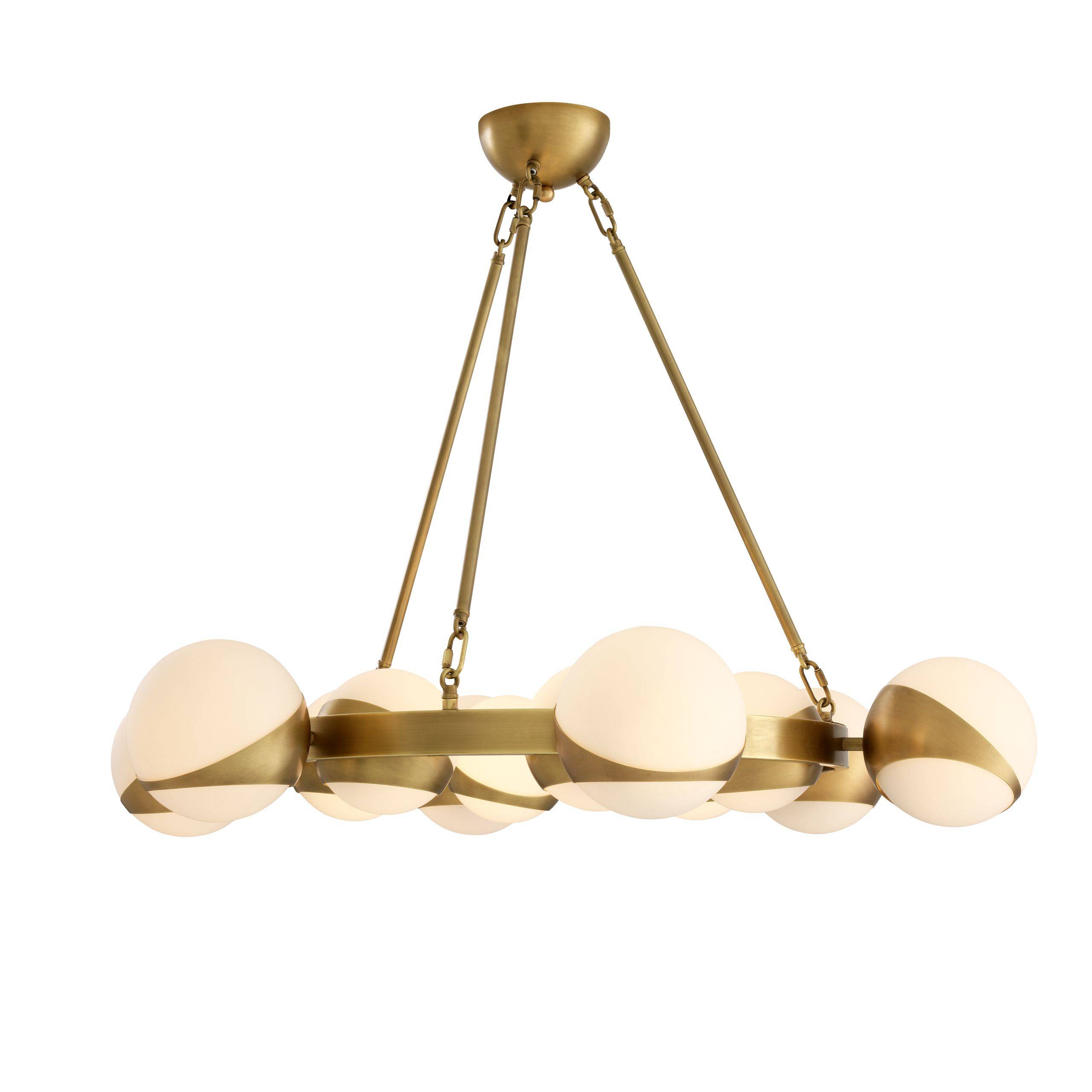 Piazetta Modern Chandelier - Brass - Eichholtz - Luxury Lighting BoutiqueBrass/Metal ChandeliersEichholtz