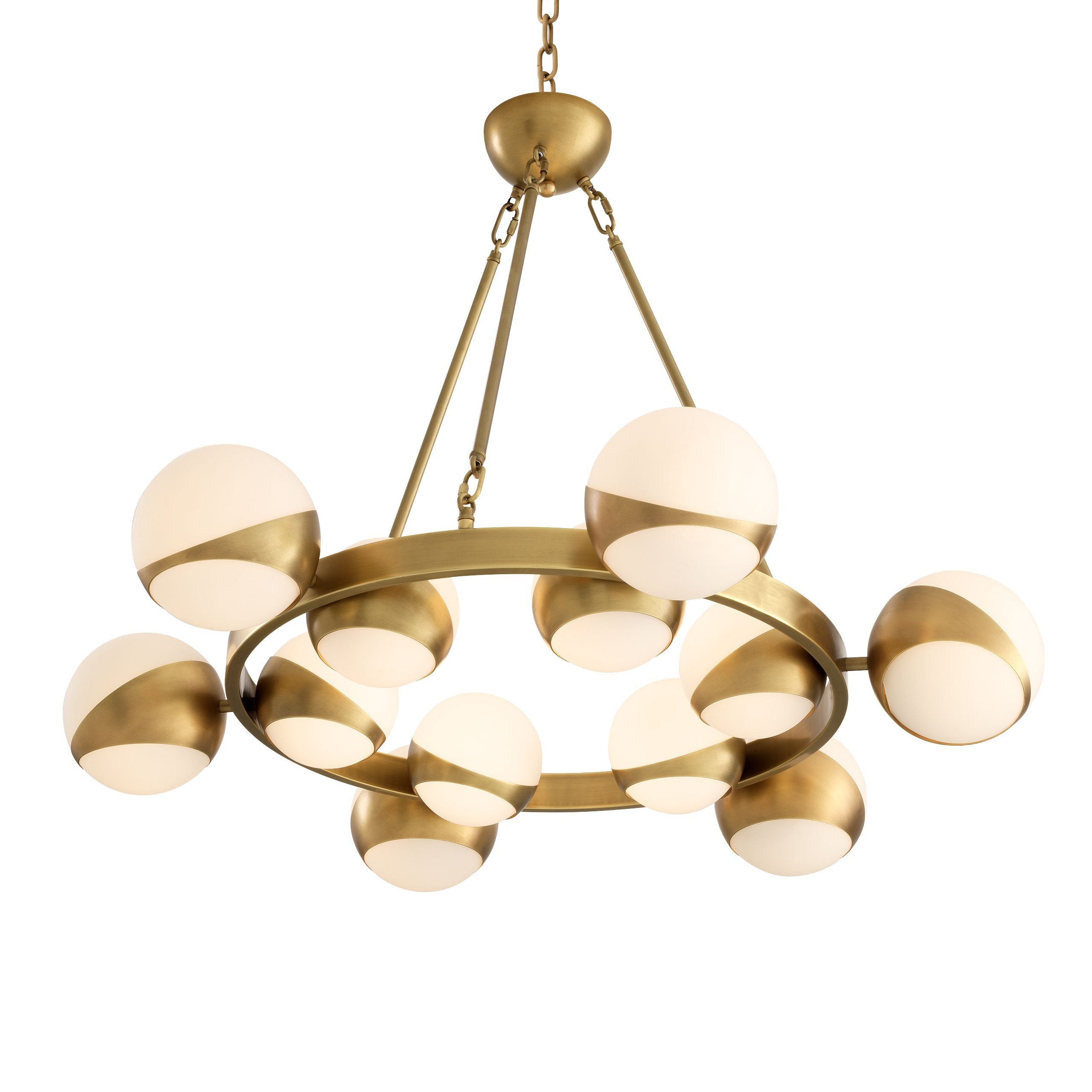 Piazetta Modern Chandelier - Brass - Eichholtz - Luxury Lighting BoutiqueBrass/Metal ChandeliersEichholtz