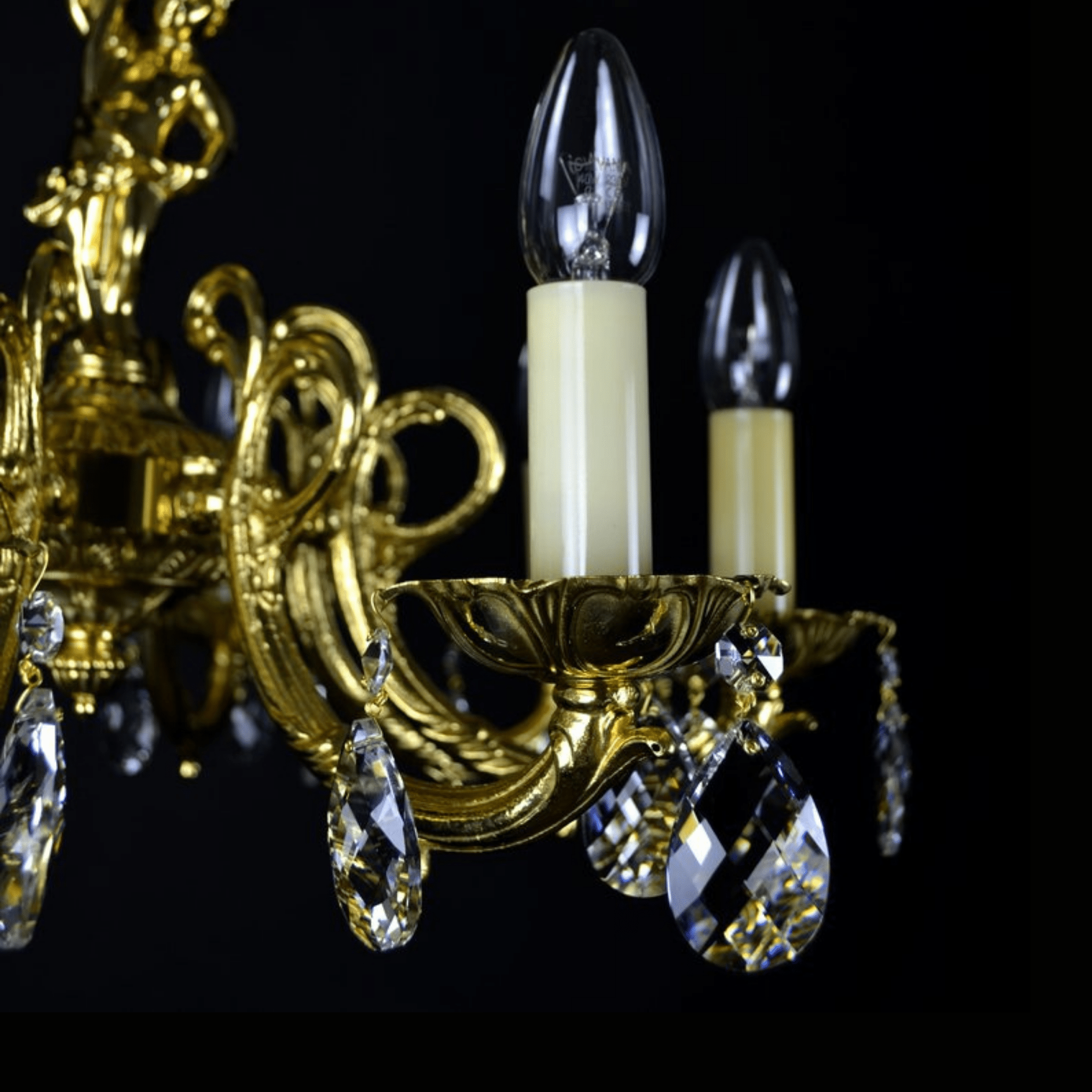 Pisces 8 Brass Crystal Chandelier - Wranovsky - Luxury Lighting BoutiqueBrass/Metal ChandeliersWranovsky