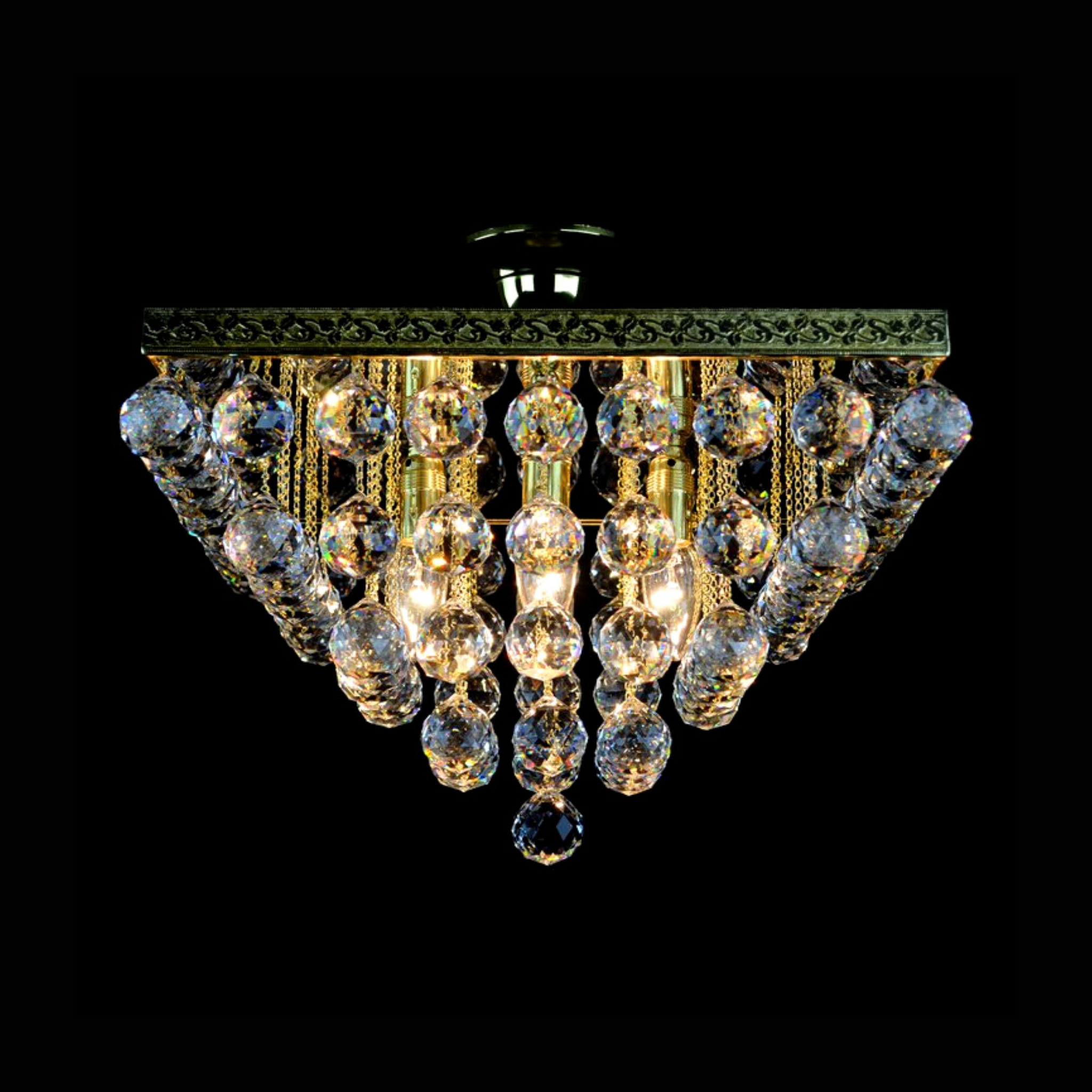 Prague 4 Crystal Glass Chandelier - Wranovsky - Luxury Lighting Boutique