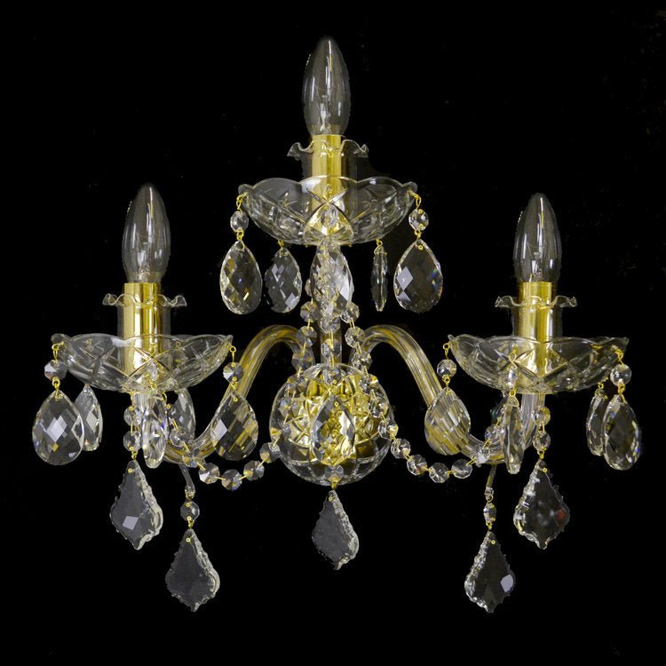 Princesse 3 Wall Light (Gold/Silver) - Wranovsky - Luxury Lighting BoutiqueWranovsky