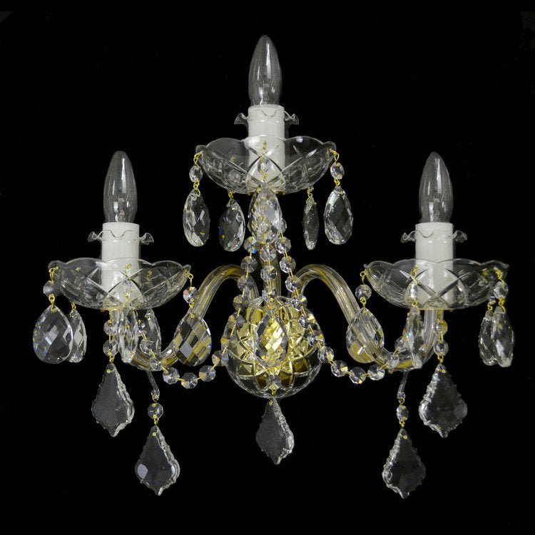 Princesse 3 Wall Light (Gold/Silver) - Wranovsky - Luxury Lighting BoutiqueWranovsky