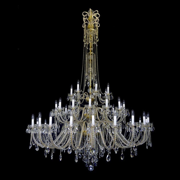 Princesse 42 Crystal Glass Chandelier (Alpha Gold/Silver) - Wranovsky - Luxury Lighting BoutiqueWranovsky