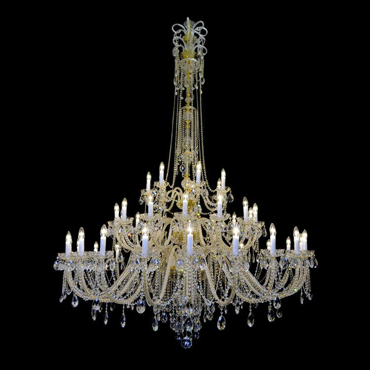 Princesse 42 Crystal Glass Chandelier (Alpha Gold/Silver) - Wranovsky - Luxury Lighting Boutique