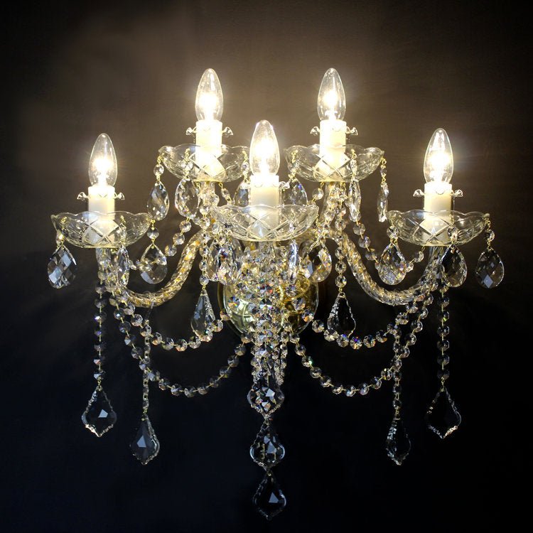 Princesse 5 Wall Light (Gold/Silver) - Wranovsky - Luxury Lighting BoutiqueWranovsky