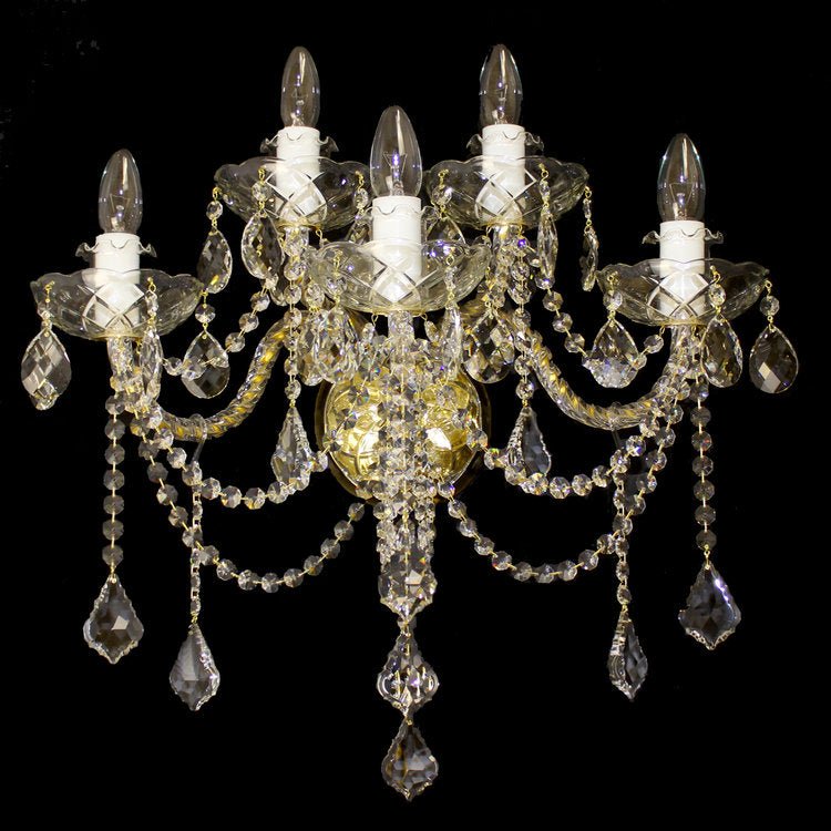 Princesse 5 Wall Light (Gold/Silver) - Wranovsky - Luxury Lighting BoutiqueWranovsky