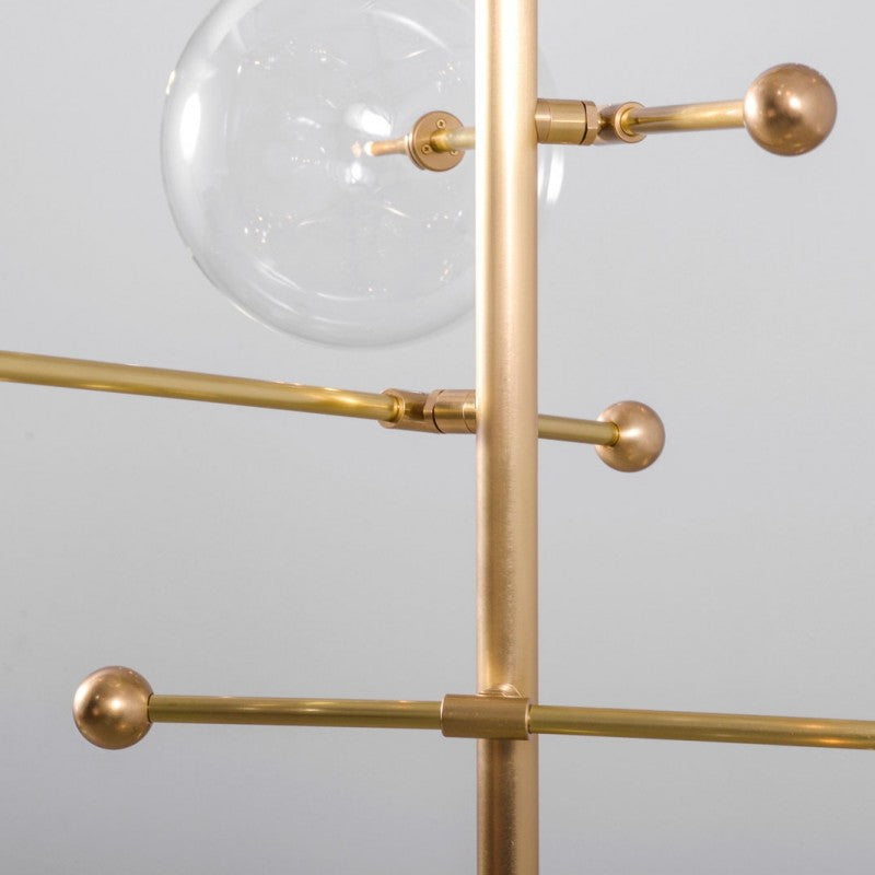RD15 12-Light Modern Brass Chandelier - Schwung - Luxury Lighting Boutique