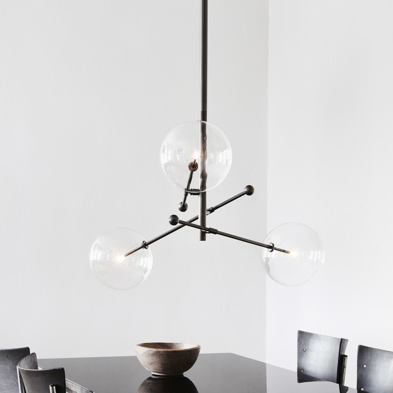 RD15 3 - Light Brass Chandelier - Schwung - Luxury Lighting BoutiqueBrass/Metal ChandeliersSchwung