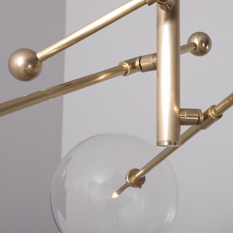 RD15 3 - Light Brass Chandelier - Schwung - Luxury Lighting BoutiqueBrass/Metal ChandeliersSchwung