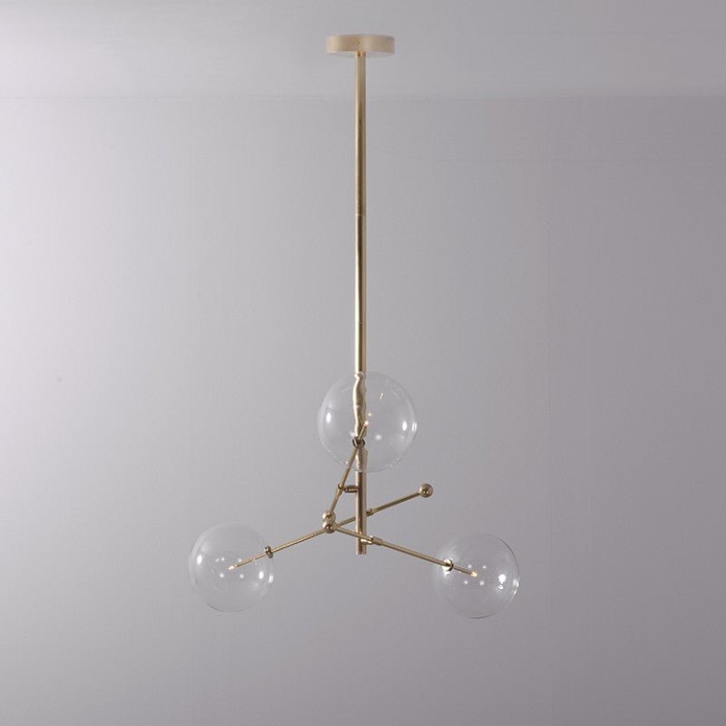 RD15 3 - Light Brass Chandelier - Schwung - Luxury Lighting BoutiqueBrass/Metal ChandeliersSchwung