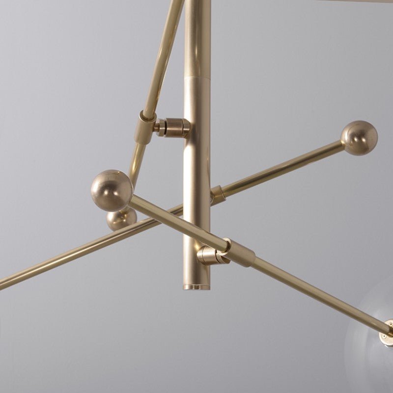 RD15 3 - Light Brass Chandelier - Schwung - Luxury Lighting BoutiqueBrass/Metal ChandeliersSchwung