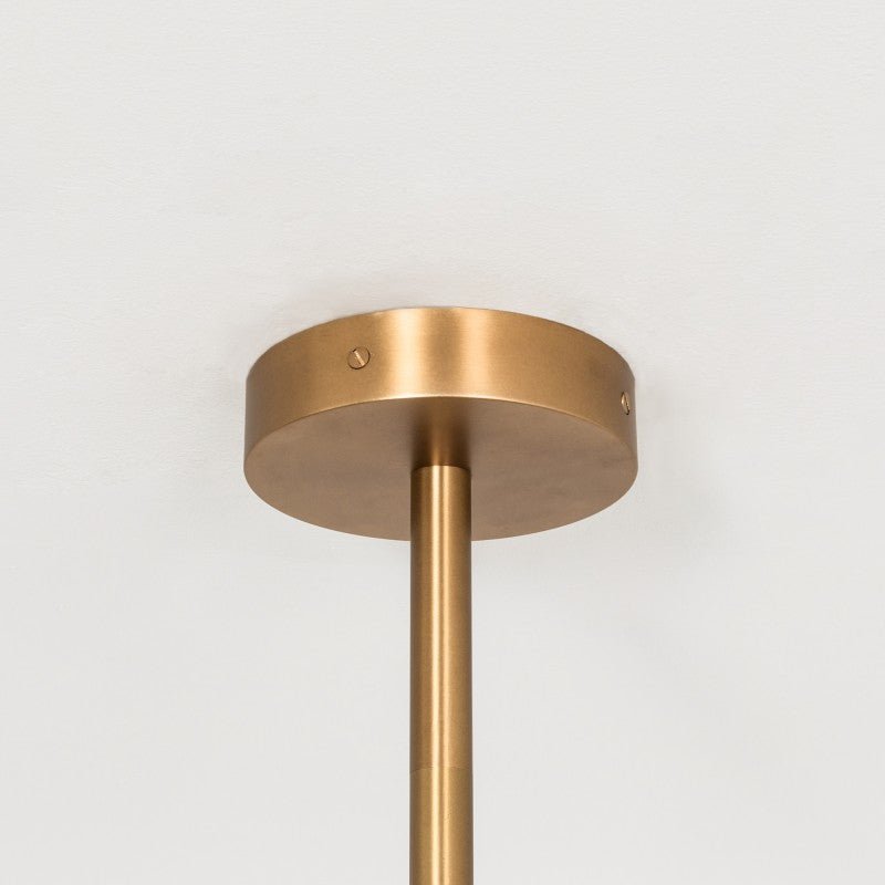RD15 6 - Light Modern Brass Chandelier - Schwung - Luxury Lighting BoutiqueBrass/Metal ChandeliersSchwung