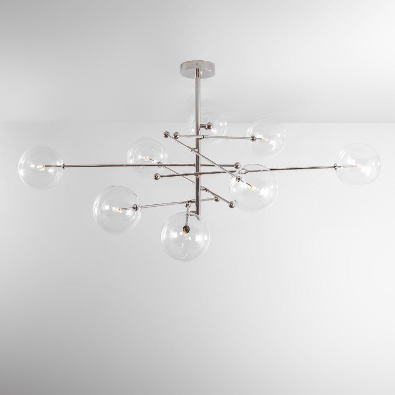 RD15 8 - Light Modern Brass Chandelier - Schwung - Luxury Lighting BoutiqueBrass/Metal ChandeliersSchwung