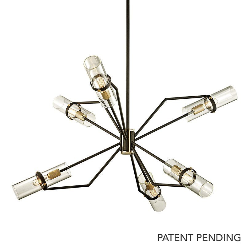Raef Modern Chandelier - F6316 - CE - Troy Lighting - Luxury Lighting BoutiqueBrass/Metal ChandeliersTroy Lighting