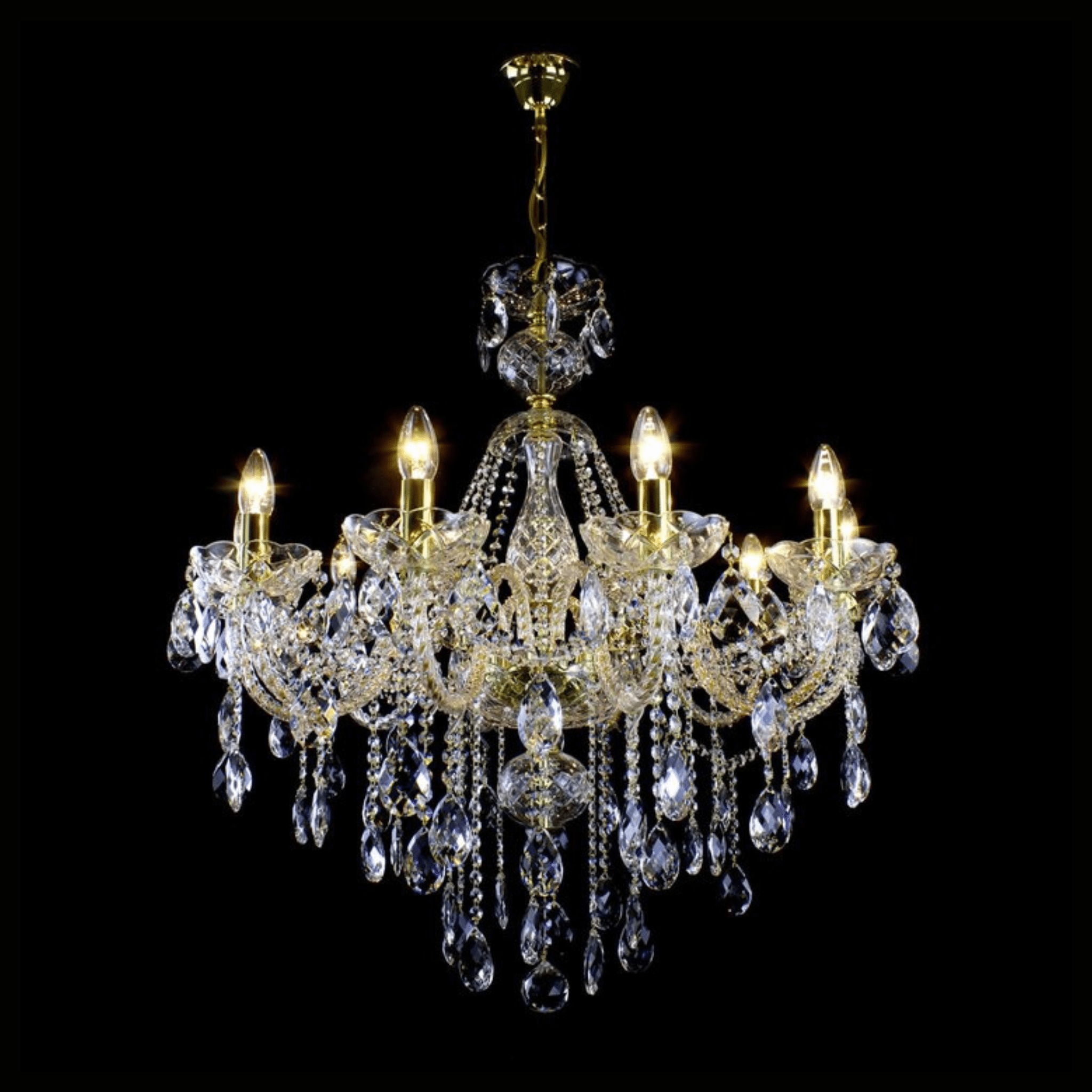 Raindrop 10 Crystal Glass Chandelier - Wranovsky - Luxury Lighting BoutiqueTraditional Crystal ChandeliersWranovsky