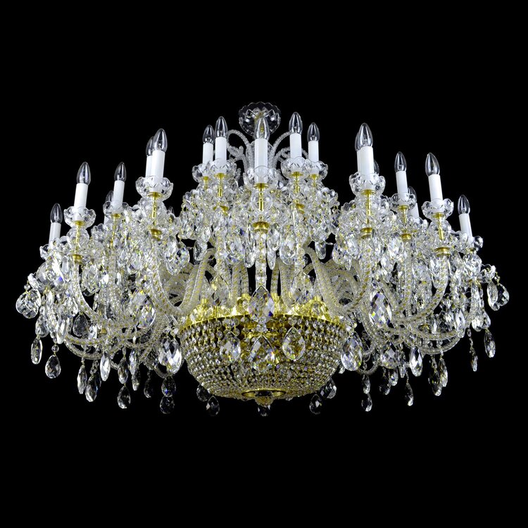 Reign 49 Crystal Chandelier (Gold/Silver) - Wranovsky - Luxury Lighting Boutique