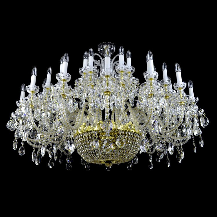 Reign 49 Crystal Chandelier (Gold/Silver) - Wranovsky - Luxury Lighting BoutiqueWranovsky