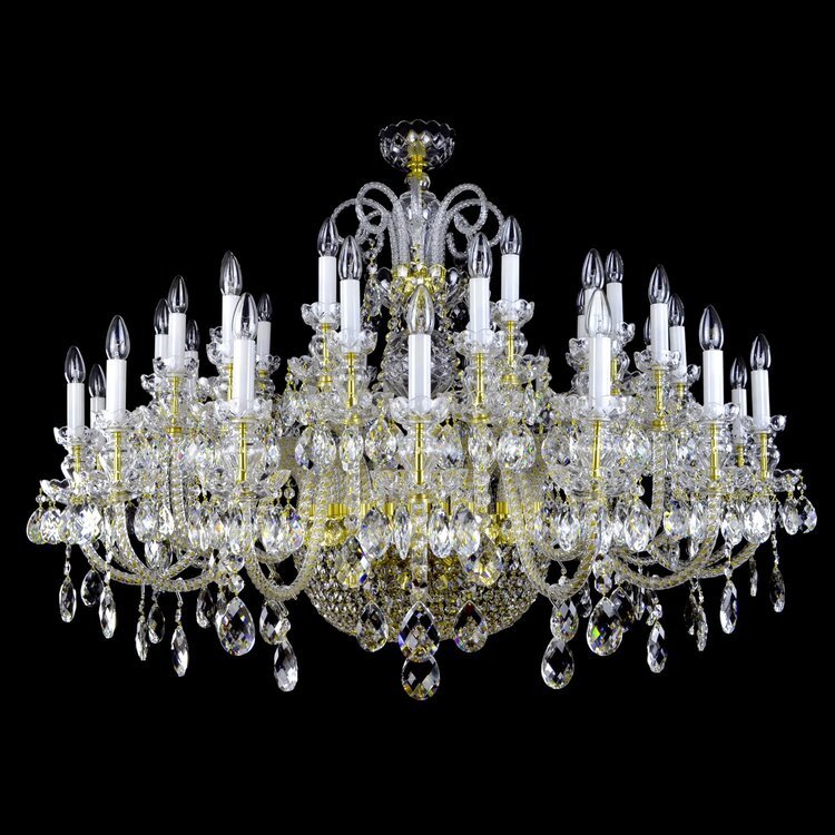 Reign 49 Crystal Chandelier (Gold/Silver) - Wranovsky - Luxury Lighting BoutiqueWranovsky