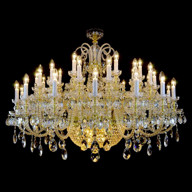 Reign 49 Crystal Chandelier (Gold/Silver) - Wranovsky - Luxury Lighting Boutique