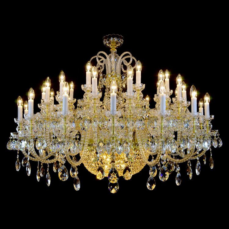 Reign 49 Crystal Chandelier (Gold/Silver) - Wranovsky - Luxury Lighting BoutiqueWranovsky