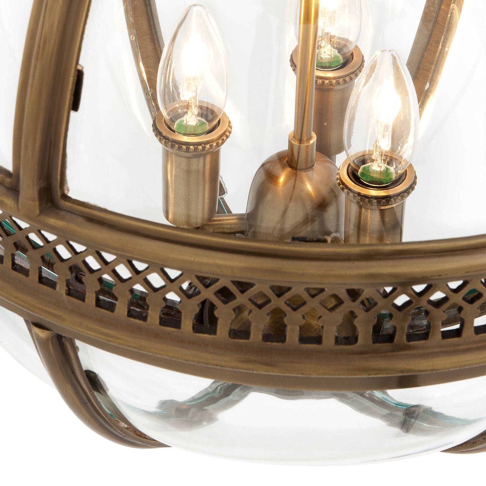 Residential M Lantern - Antique Brass - Eichholtz - Luxury Lighting BoutiqueHall LanternEichholtz
