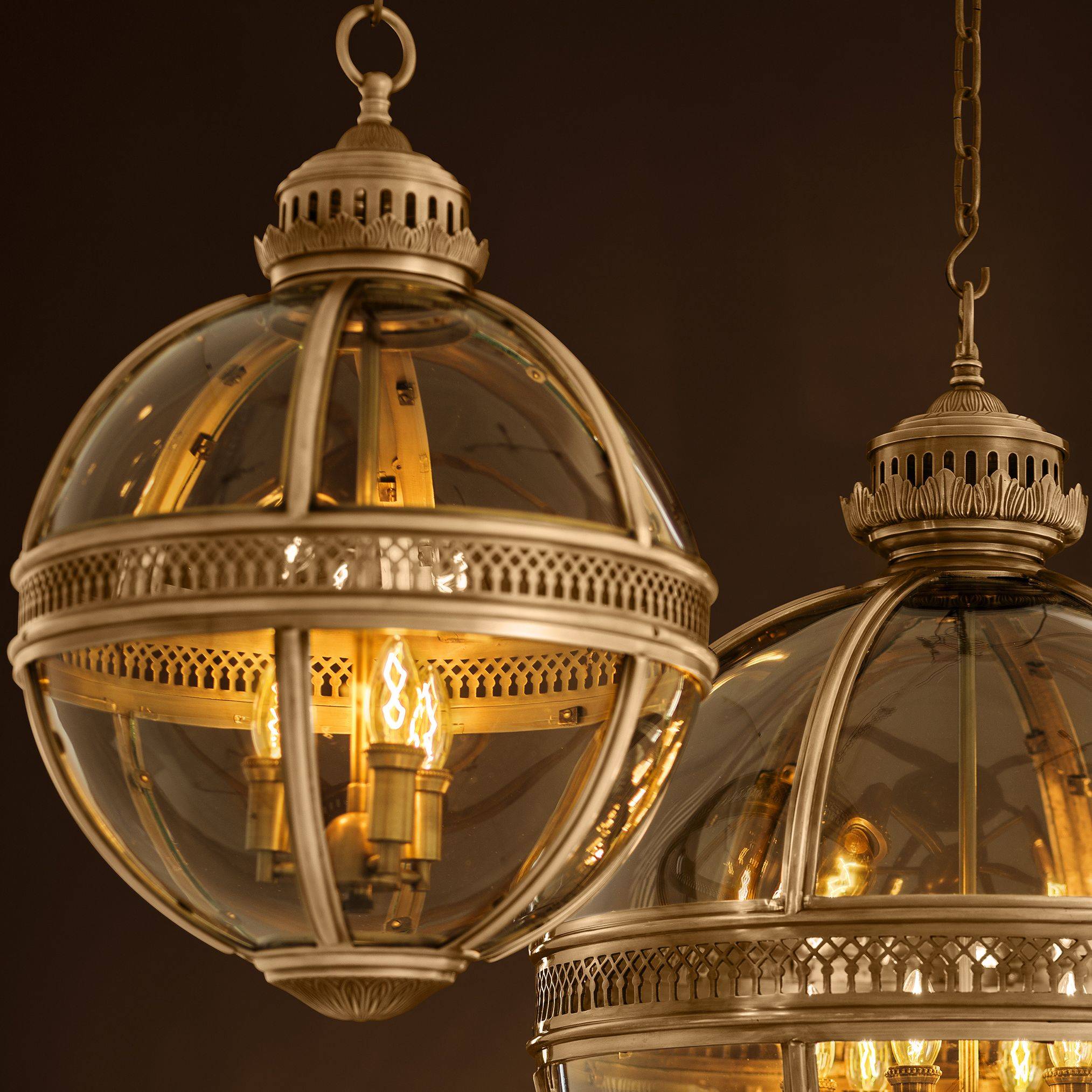 Residential S Lantern - Antique Brass - Eichholtz - Luxury Lighting BoutiqueHall LanternEichholtz